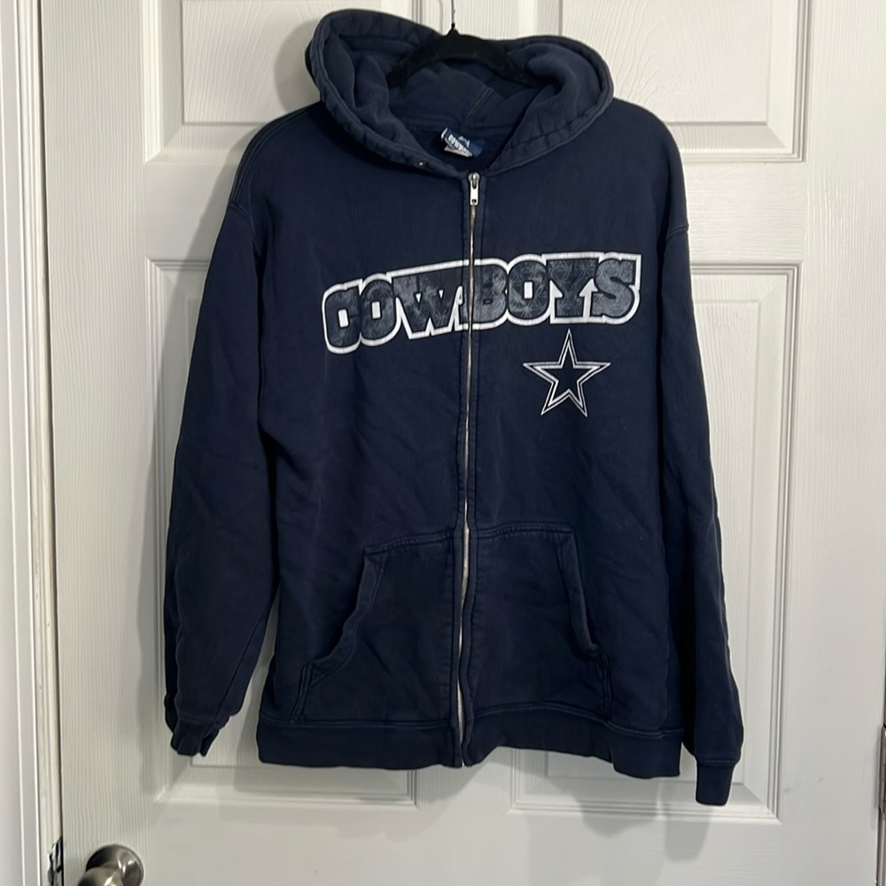 Dallas Cowboys Men's Full Zip Jacket - Blue - size Medium